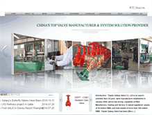 Tablet Screenshot of galaxyvalves.com
